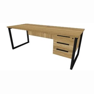 Rašomasis stalas su užraktu